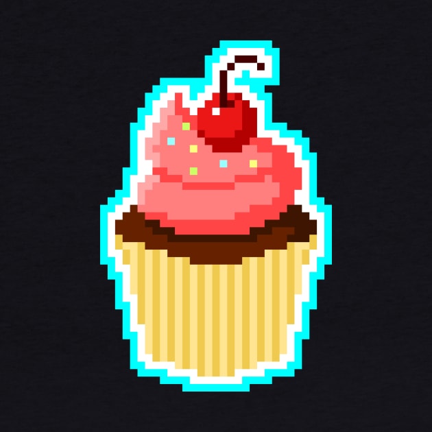 Pixel Cupcake by sombrasblancas